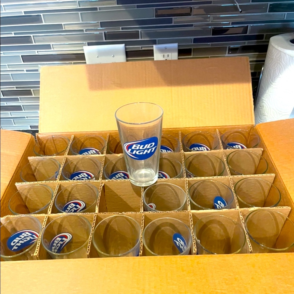 Bud light pint glass!